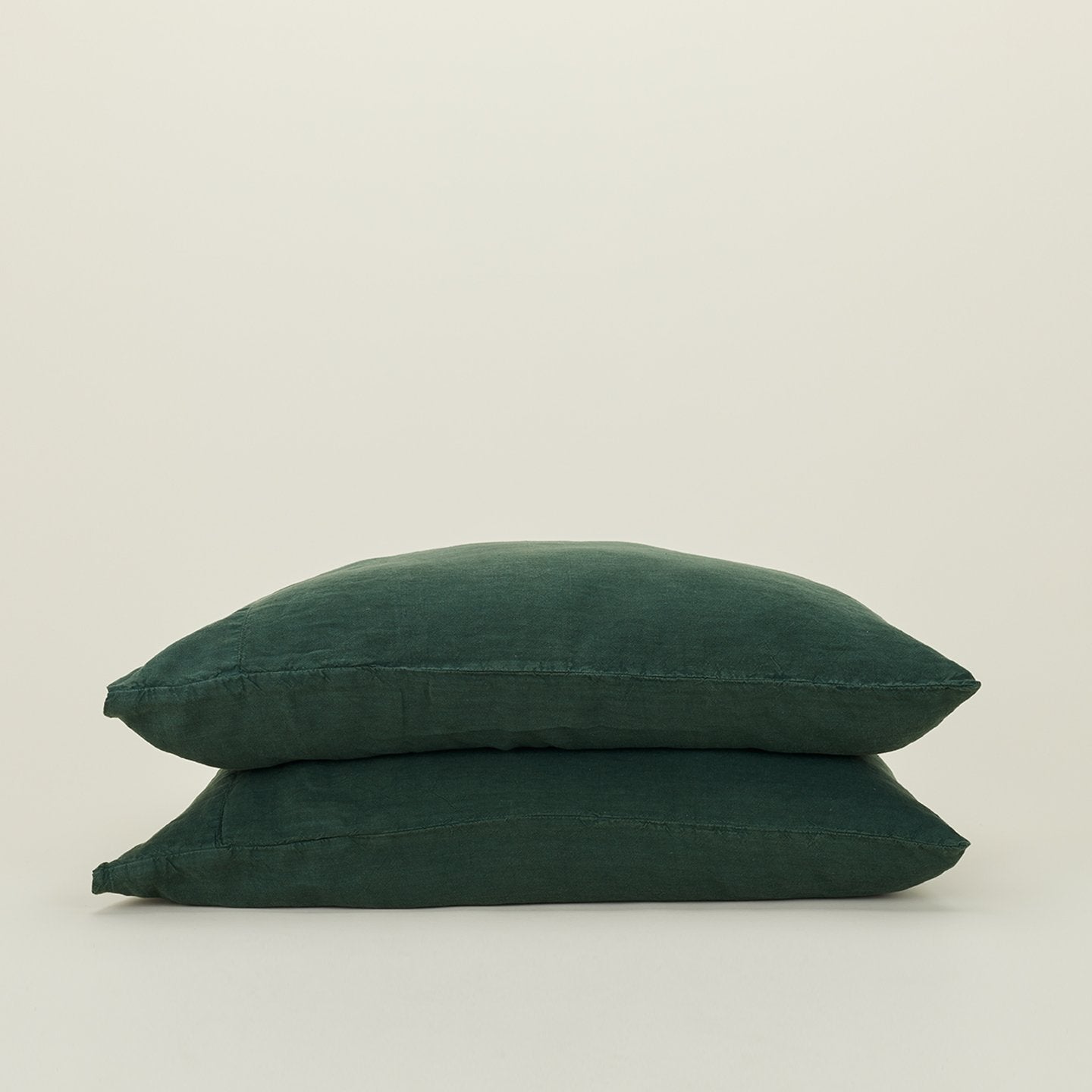 Simple Linen Pillowcases - Pine