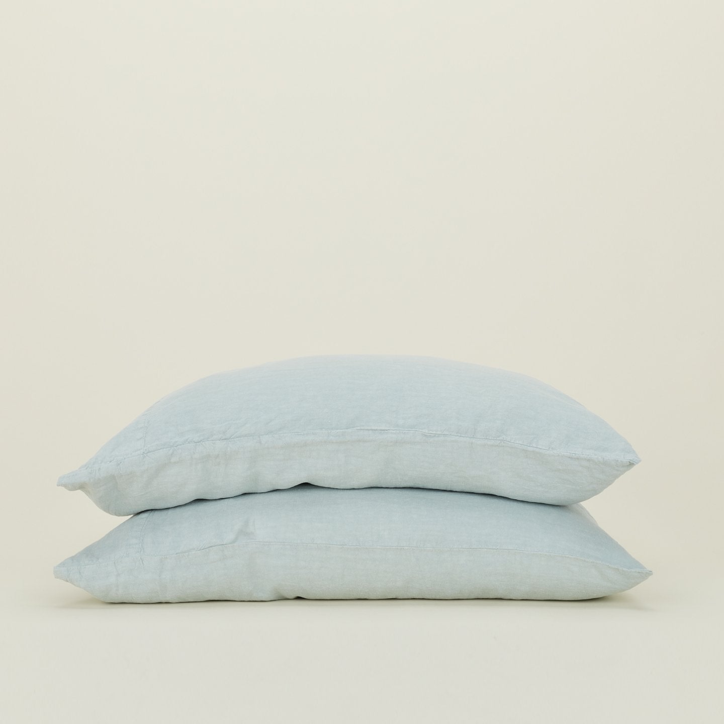 Simple Linen Pillowcases - Sky