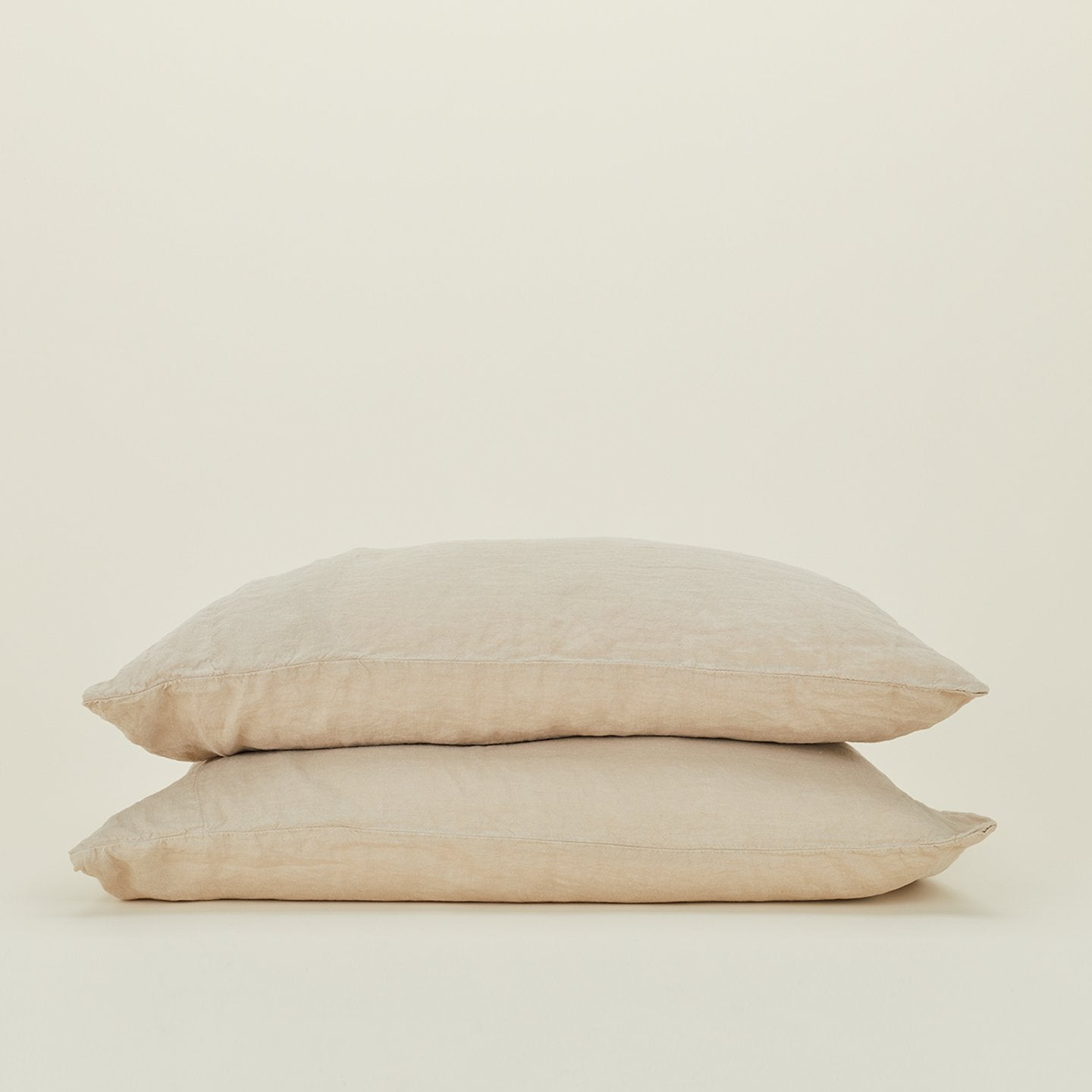 Simple Linen Pillowcases - Flax