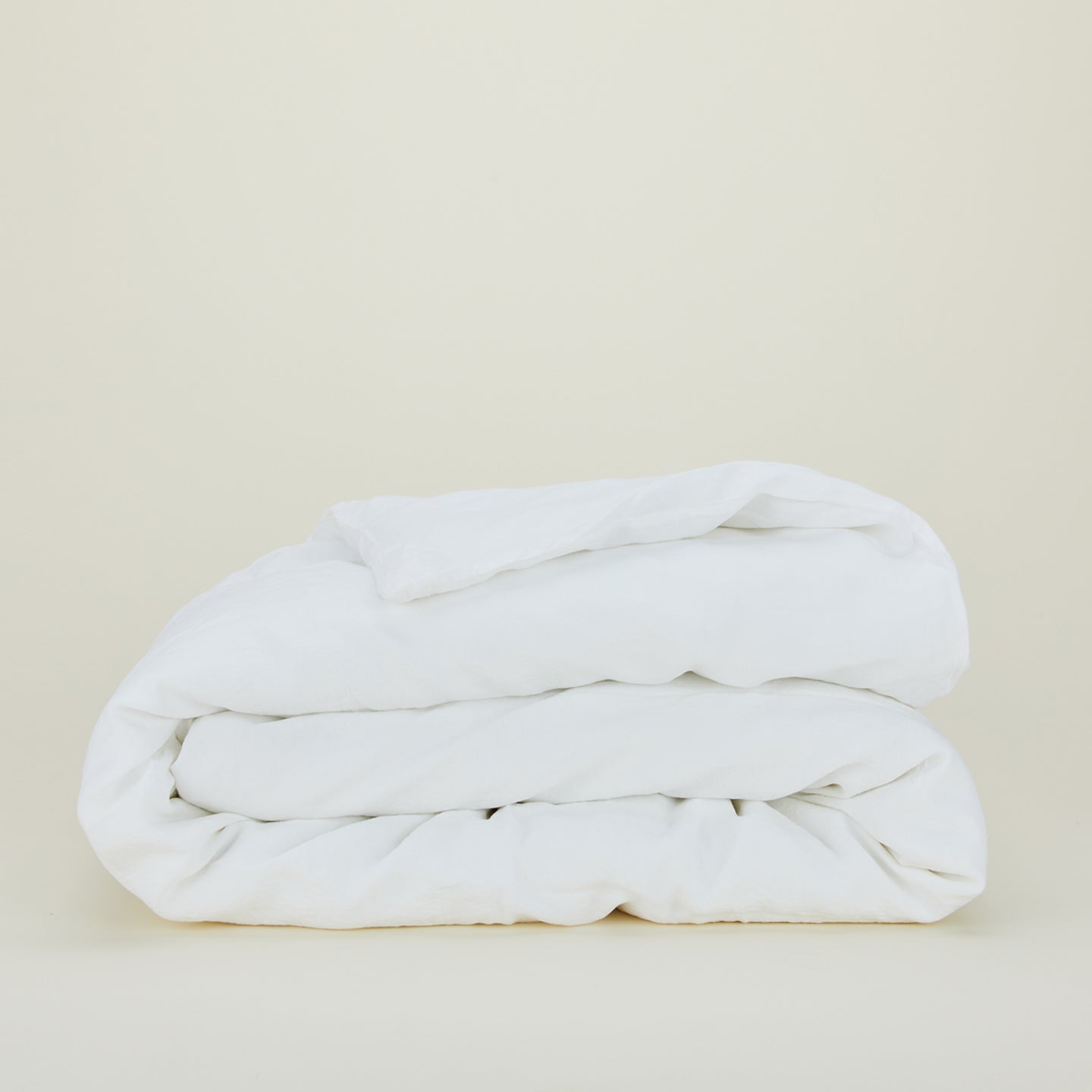 Simple Linen Duvet - White