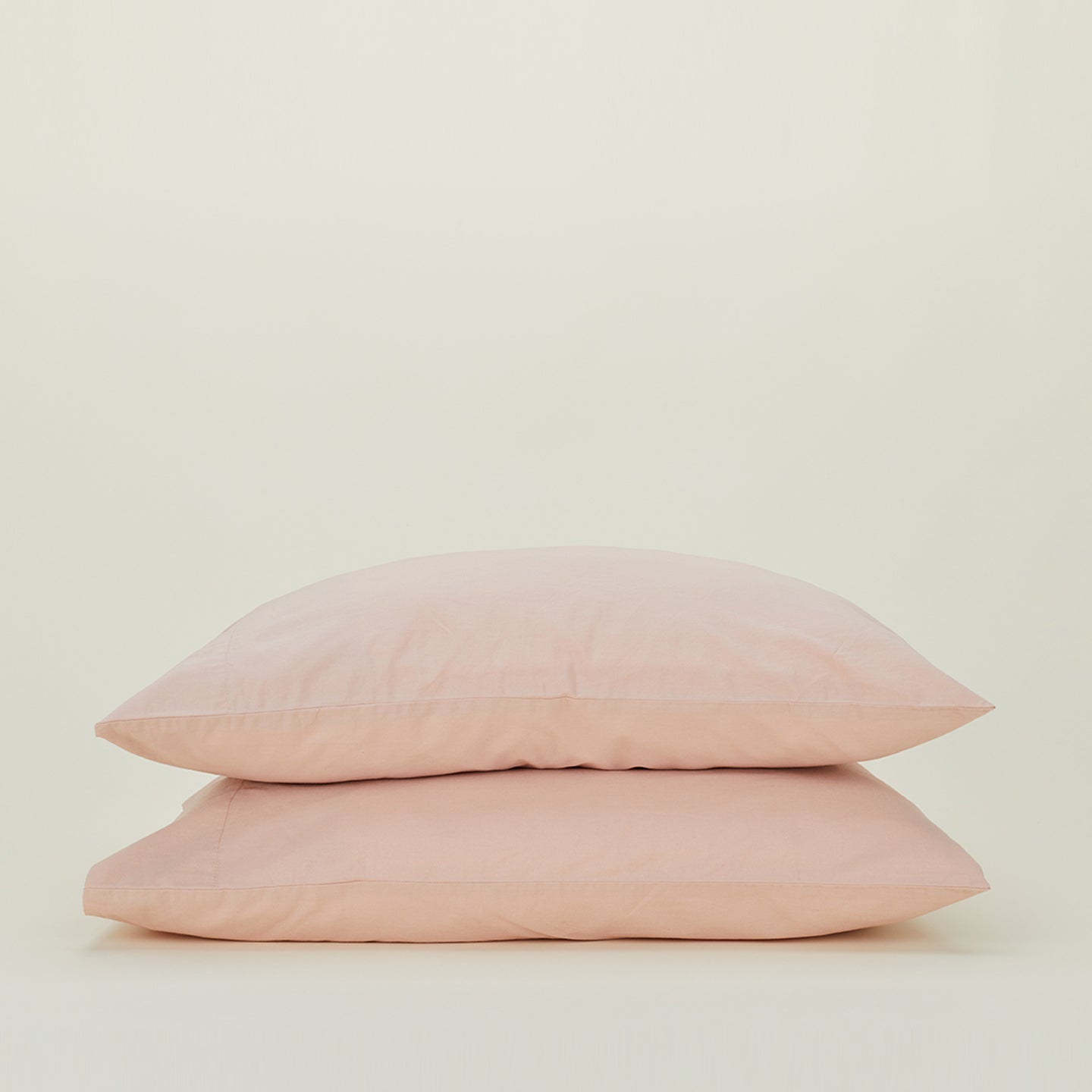 Essential Percale Pillowcases, Set of 2 - Blush