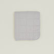 Simple Linen Quilted Throw - Light Grey