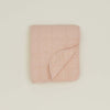 Simple Linen Quilted Throw - Blush
