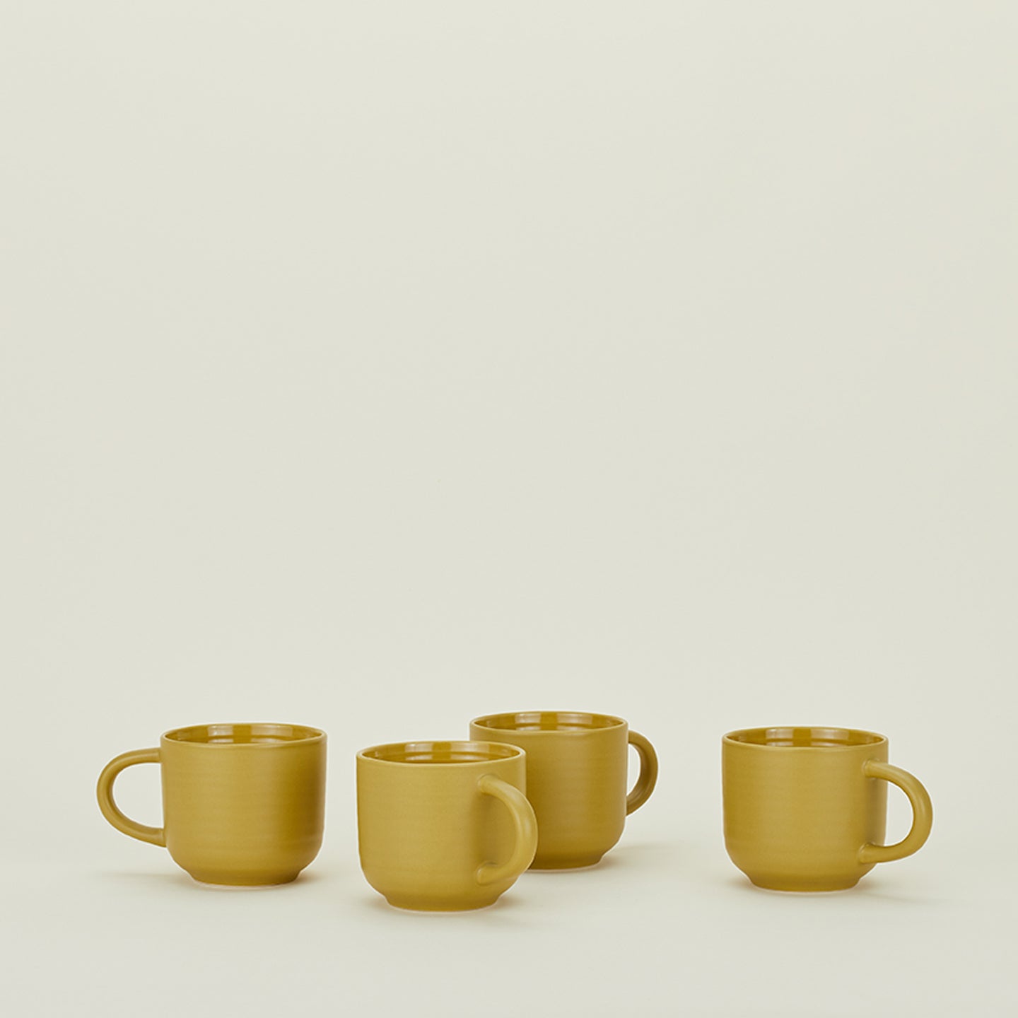 Essential Mug, Set of 4 - Mustard
