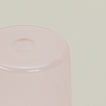 Close up of the bottom of the Essential Glass in Blush.
