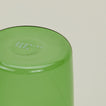 Close up of the bottom of the Essential Glass in Green.