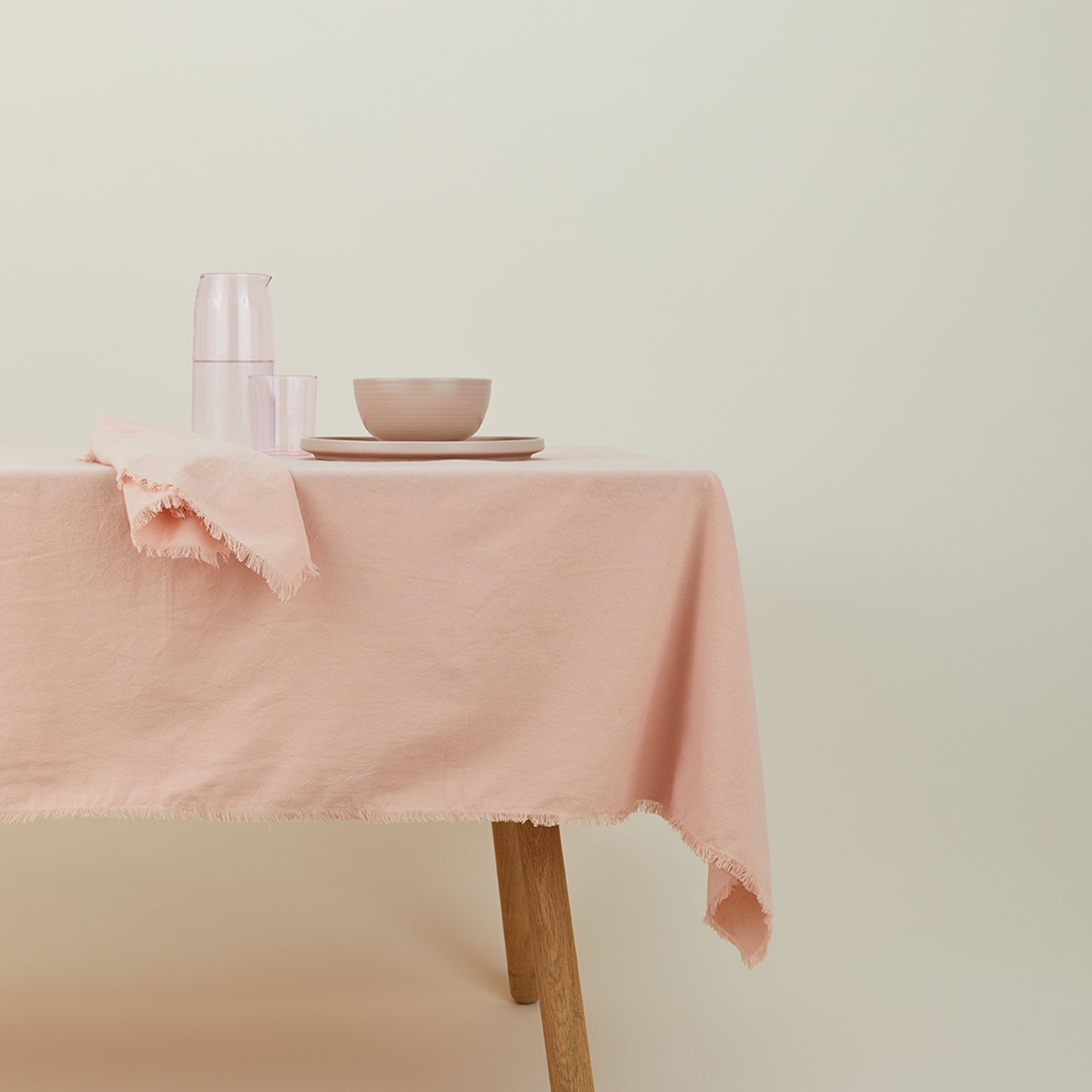 Essential Cotton Tablecloth - Blush