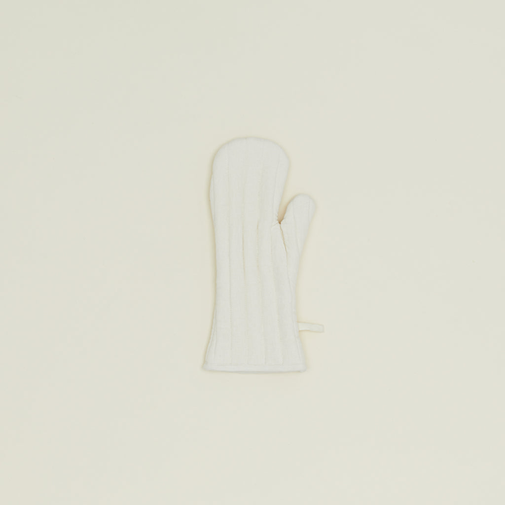 Simple Linen Oven Mitt, in "Ivory"