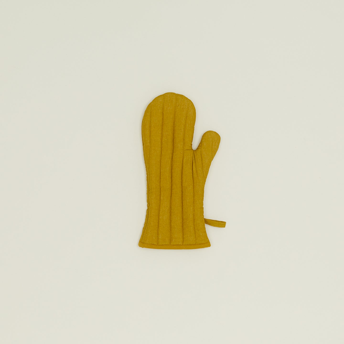 Simple Linen Oven Mitt - Mustard