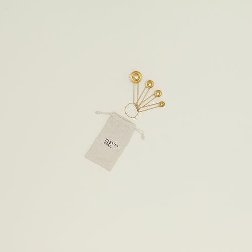 Simple Brass Measuring Spoons