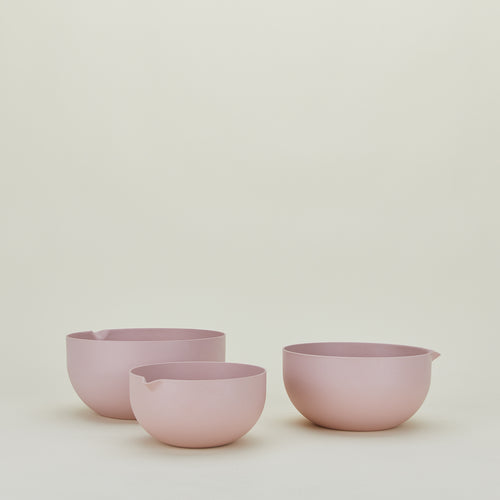 Essential Mixing Bowls, Set of 3 - Blush