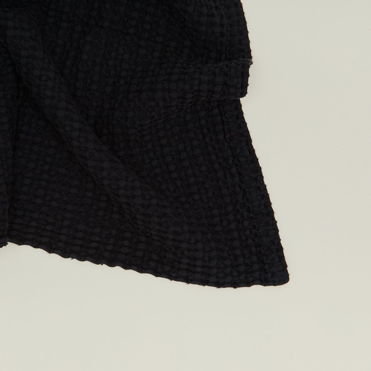 Simple Waffle Towel - Black – Hawkins New York