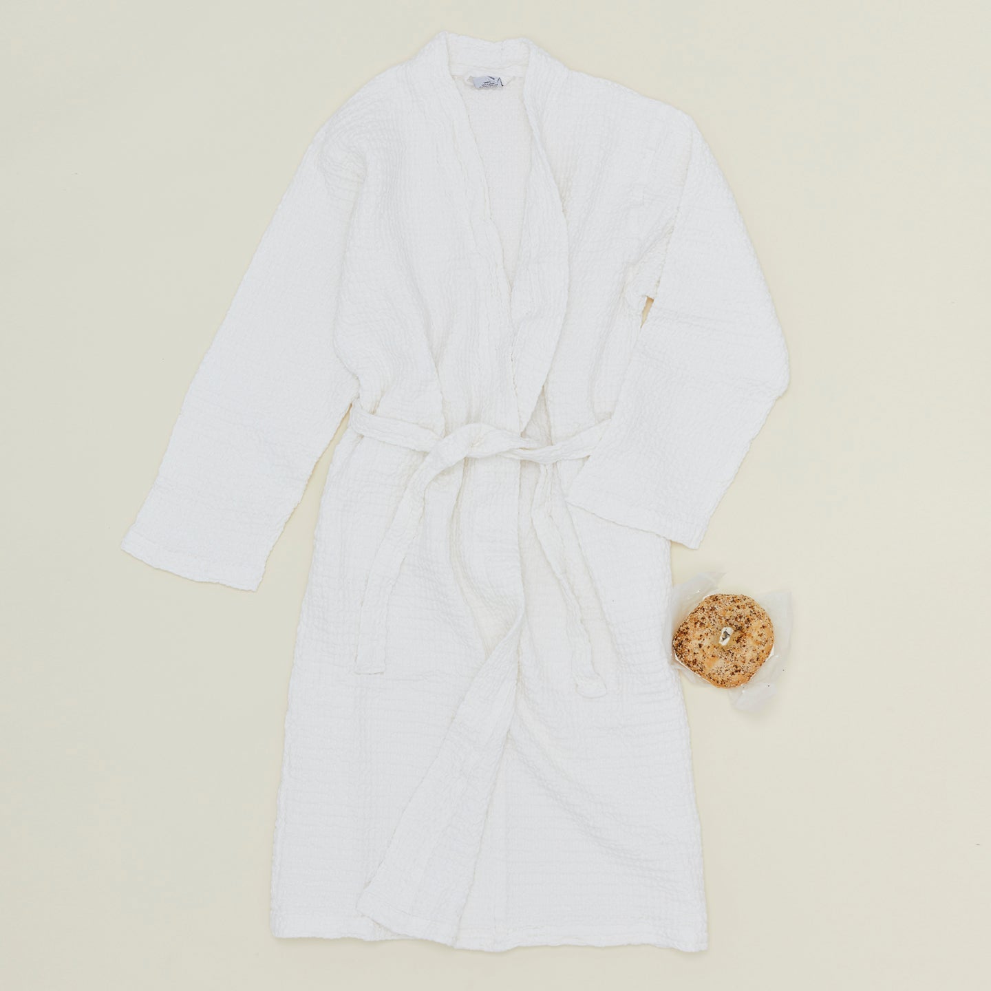Simple Waffle Bathrobe - White – Hawkins New York