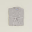 Simple Waffle Bathrobe - Light Grey