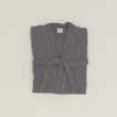 Simple Waffle Bathrobe - Dark Grey