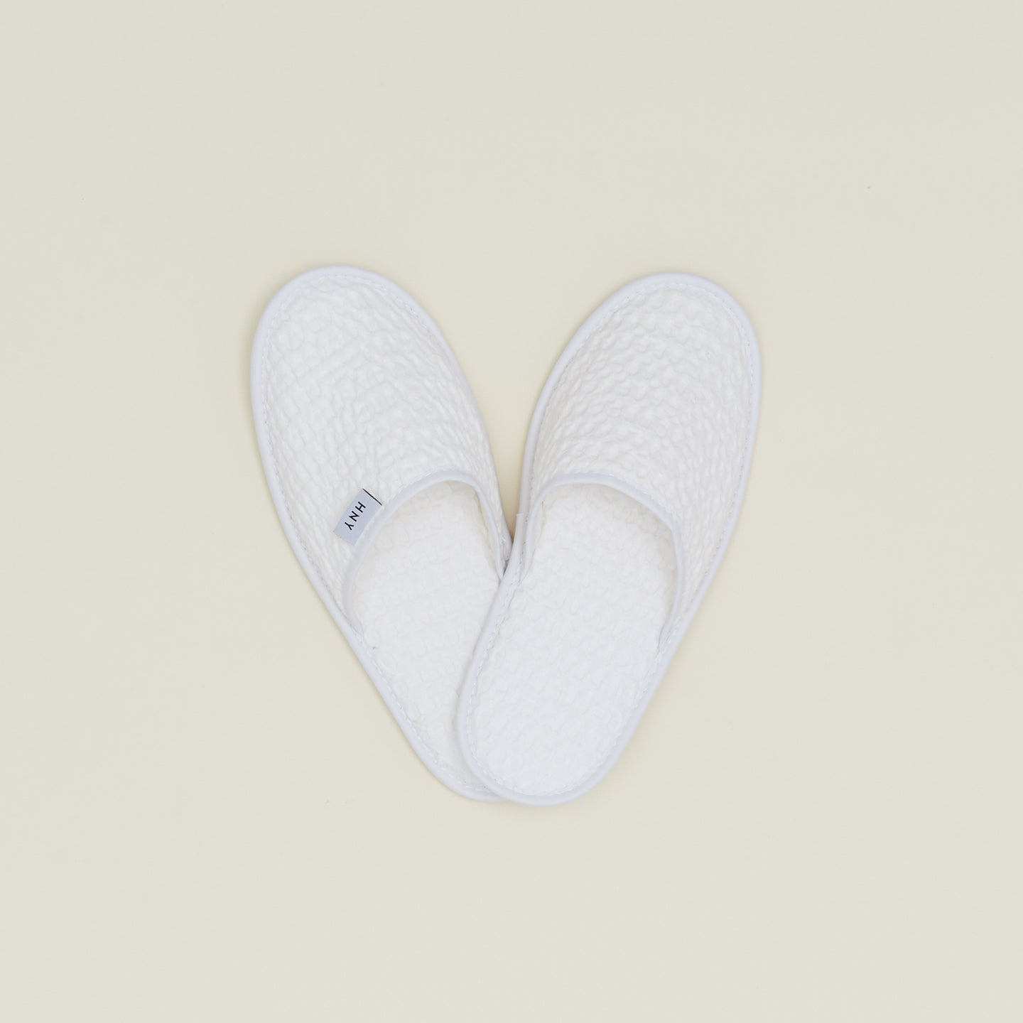 Hawkins New York Simple Waffle Slippers in White | Size: Medium