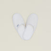 Simple Waffle Slippers - White
