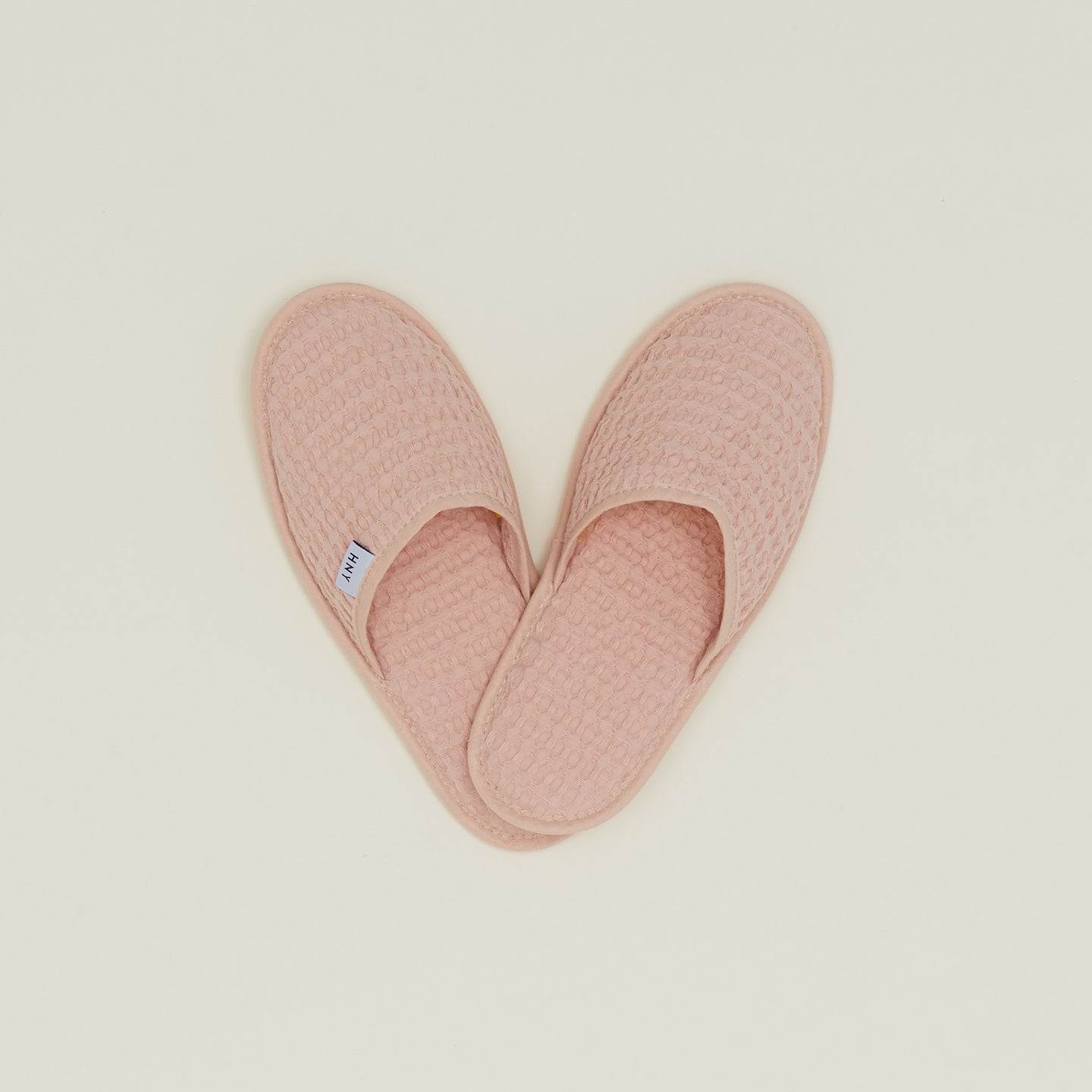 Simple Waffle Slippers - Blush
