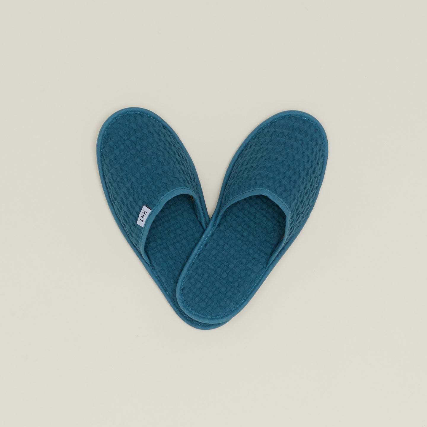 Simple Waffle Slippers - Peacock