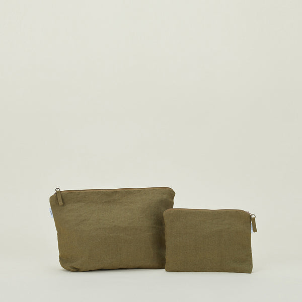 LONA NOUVEAU pouch ブリティッシュグリーン　Mサイズ NOUVEAU pouch