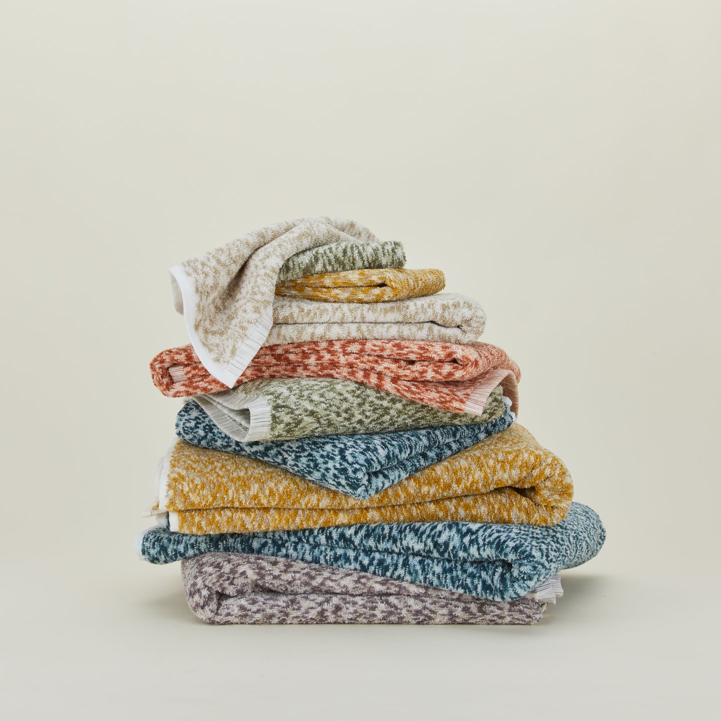 Soll.the label Terry towel setup 水色　半袖 Terry Towelling Collection