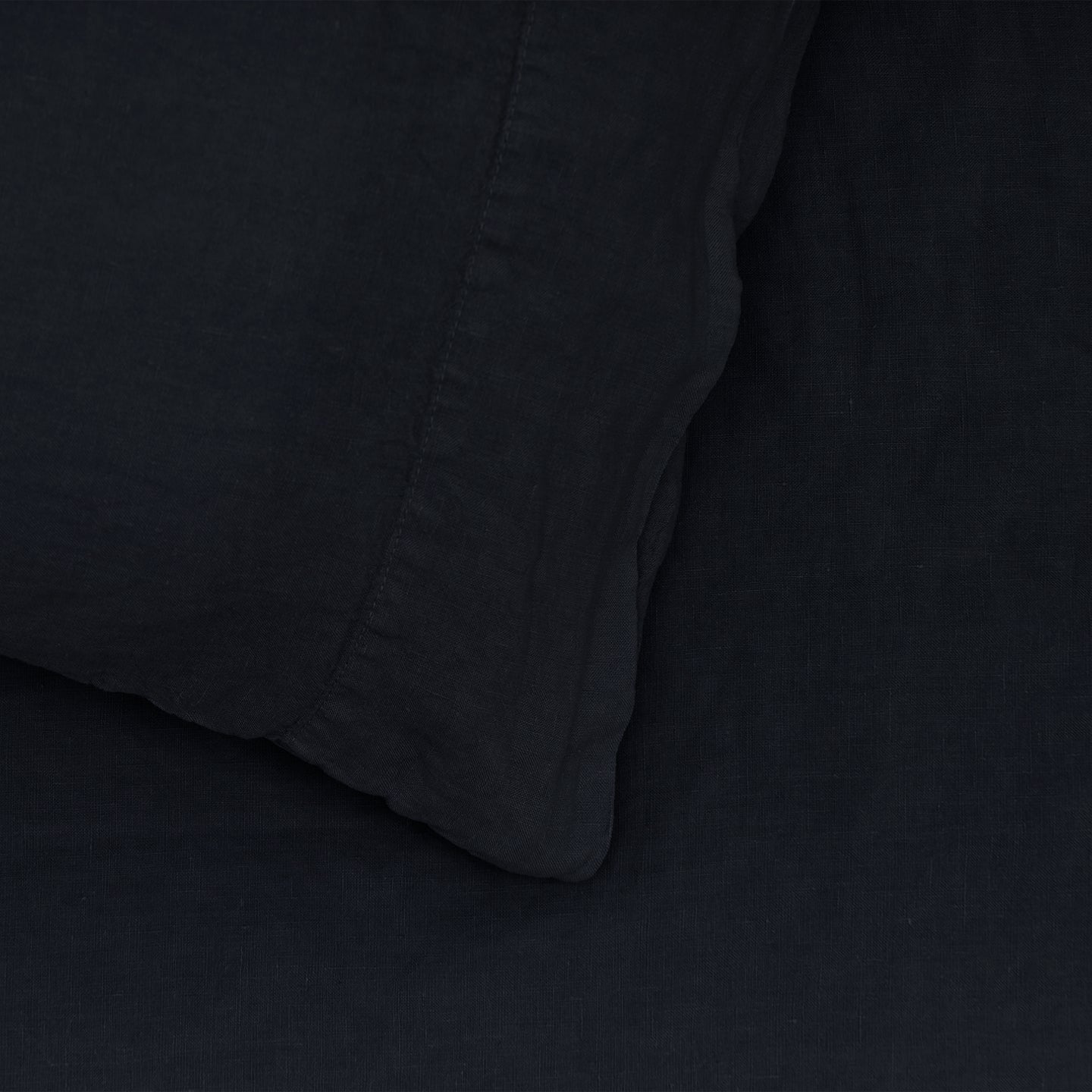 Simple Linen Pillowcases, Set of 2 - Navy