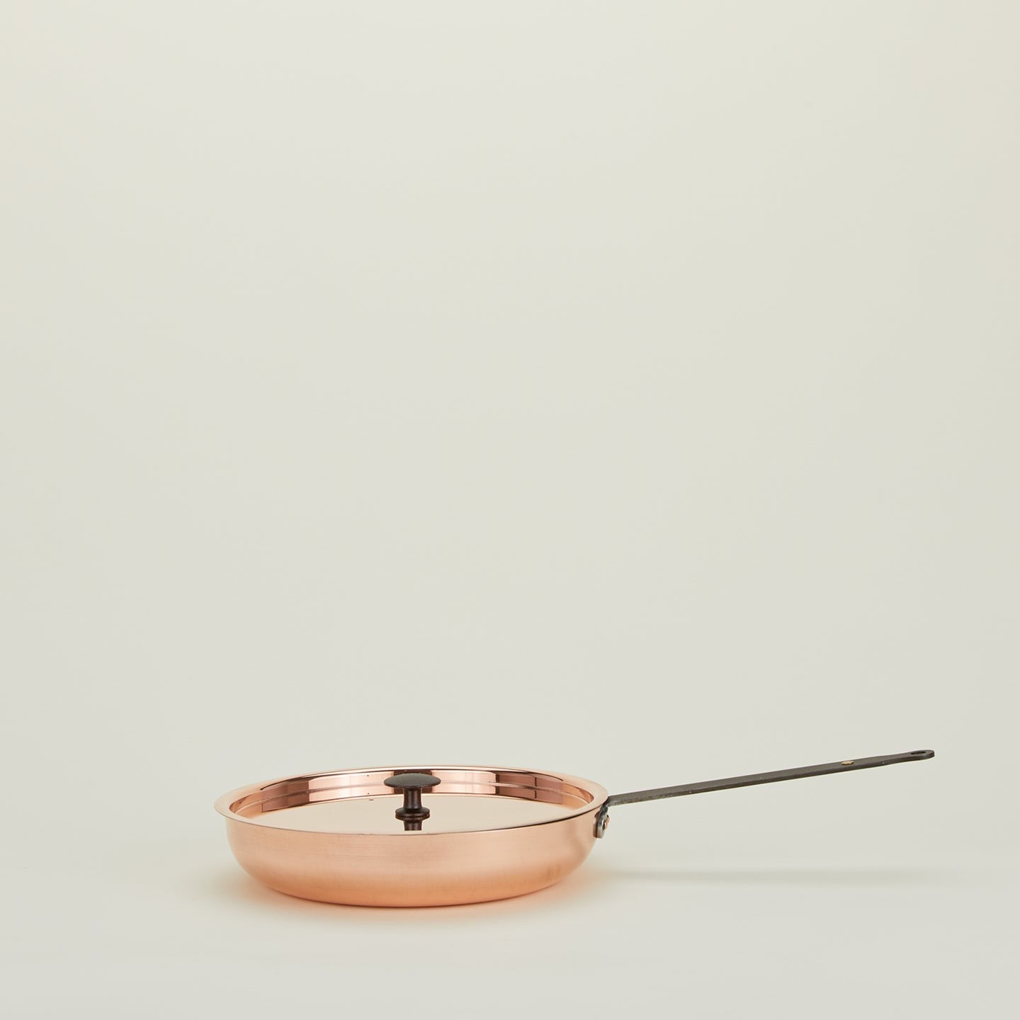 Copper Frying Pan with Lid