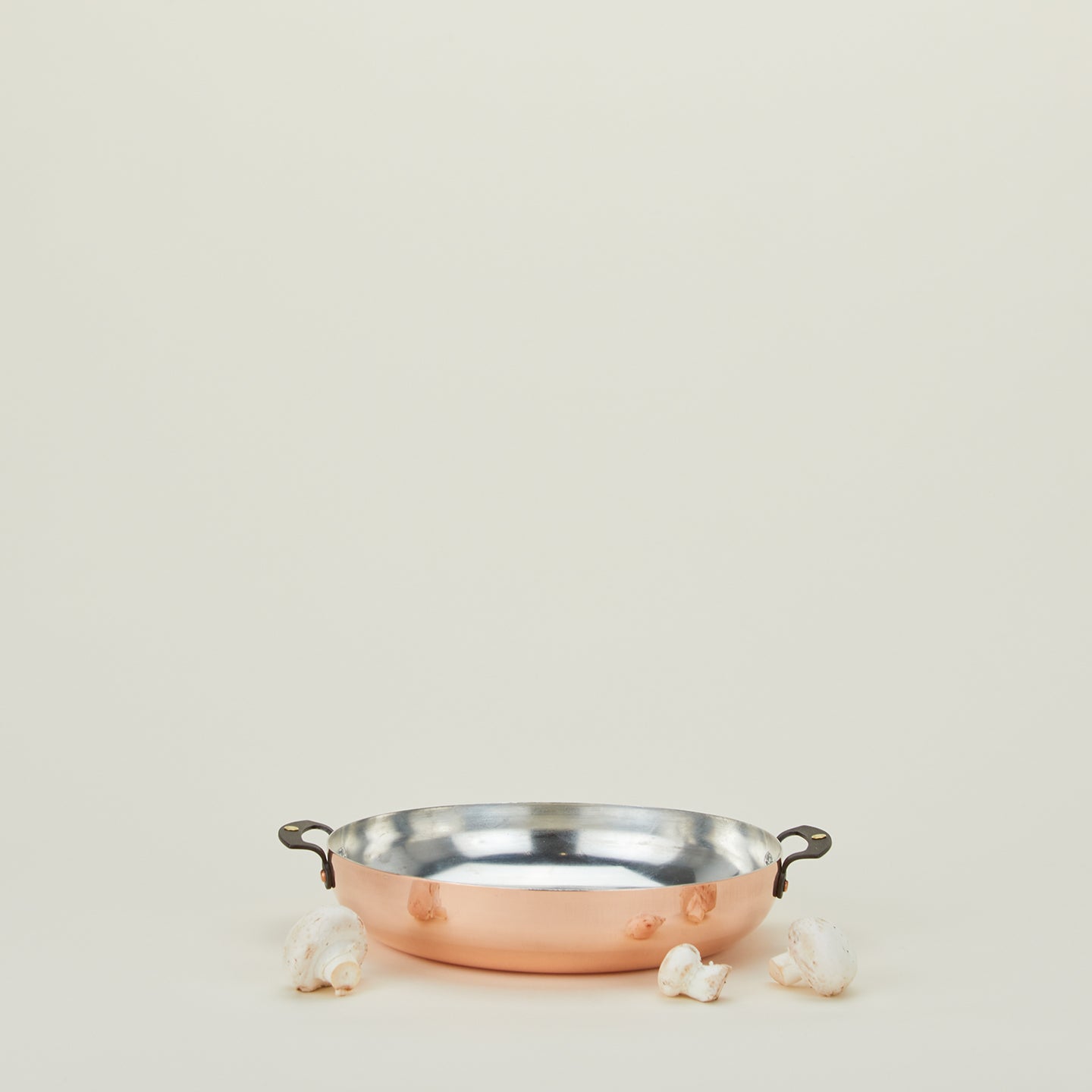Copper Two Handled Saute Pan, 11"