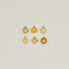 XS Glass Ornament Set - Gold