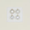 Medium Glass Ornament Set - Silver