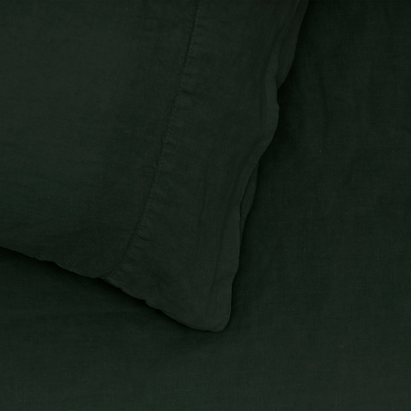 Simple Linen Pillowcases, Set of 2 - Pine