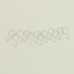 Shower Curtain Hooks - Silver