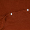 Simple Linen Duvet - Rust