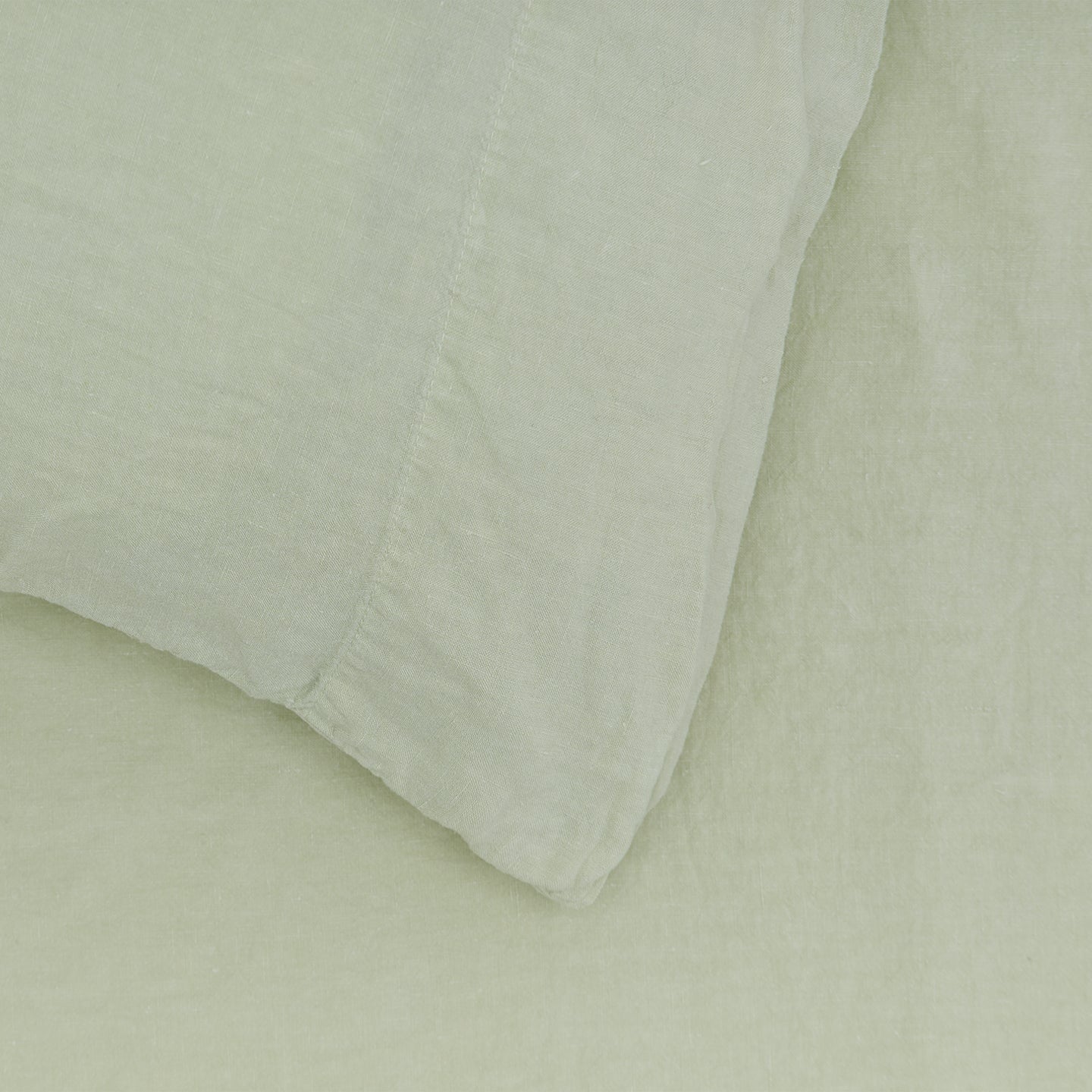 Simple Linen Pillowcases, Set of 2 - Sage