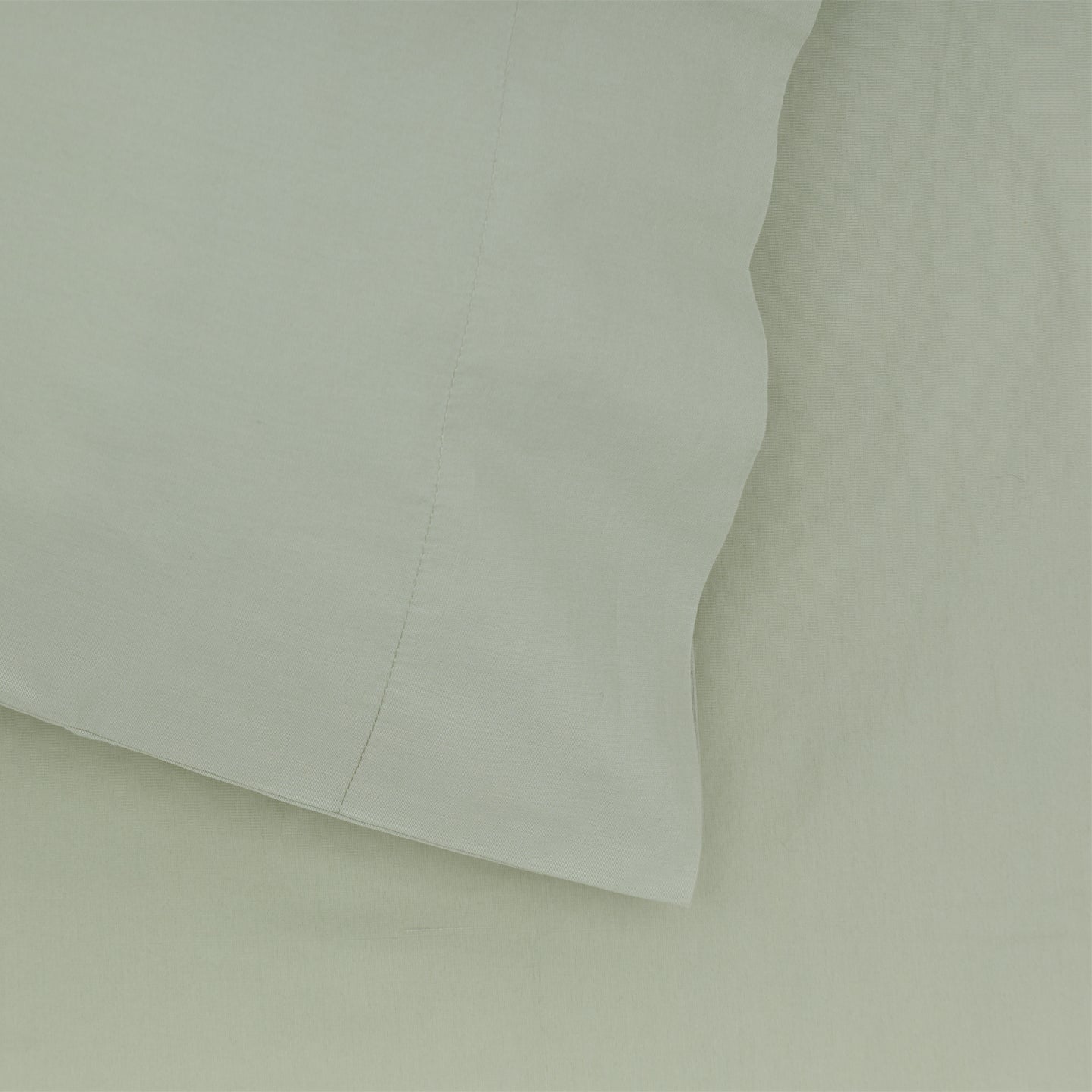 Essential Percale Pillowcases, Set of 2 - Sage