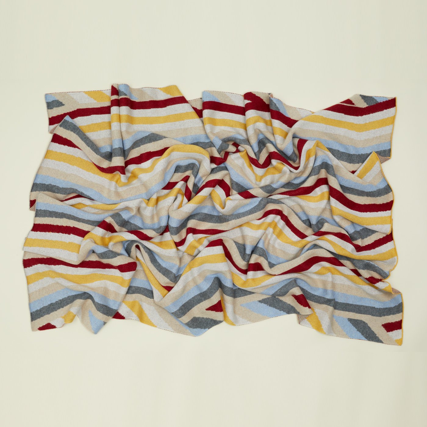 Cashmere Throw - Shaker Stripes