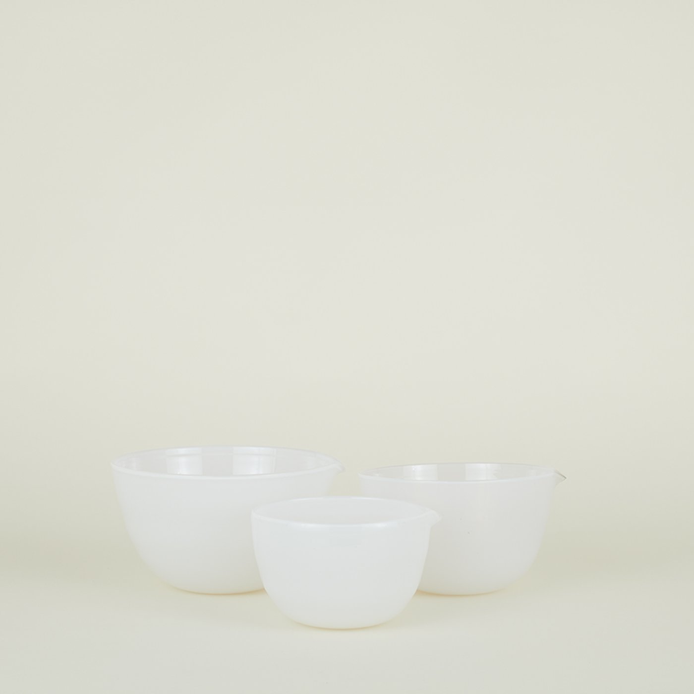Blown Glass Mixing Bowls - White – Hawkins New York