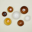 Blown Glass Mixing Bowls - White