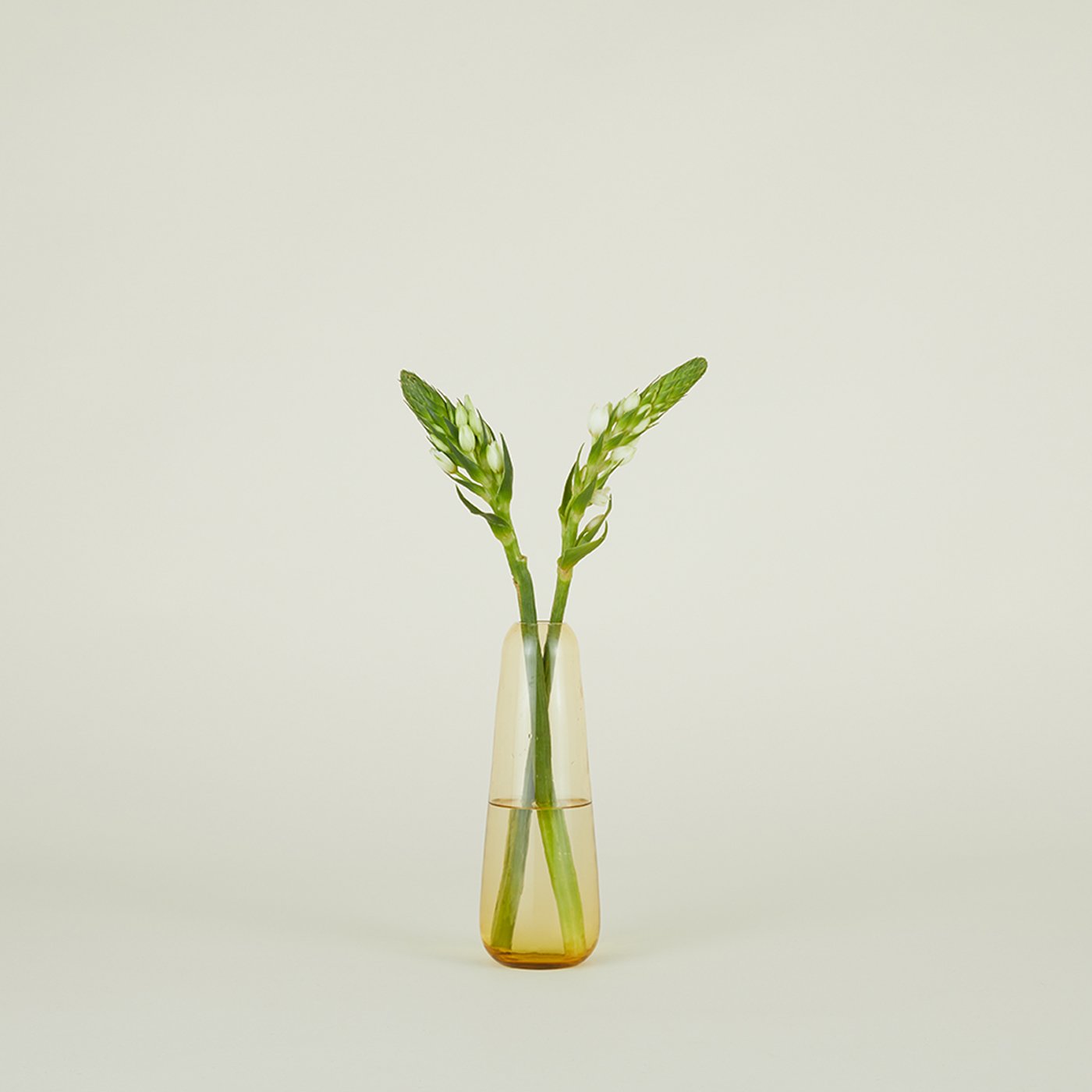 Aurora Slim Drop Vase - Amber
