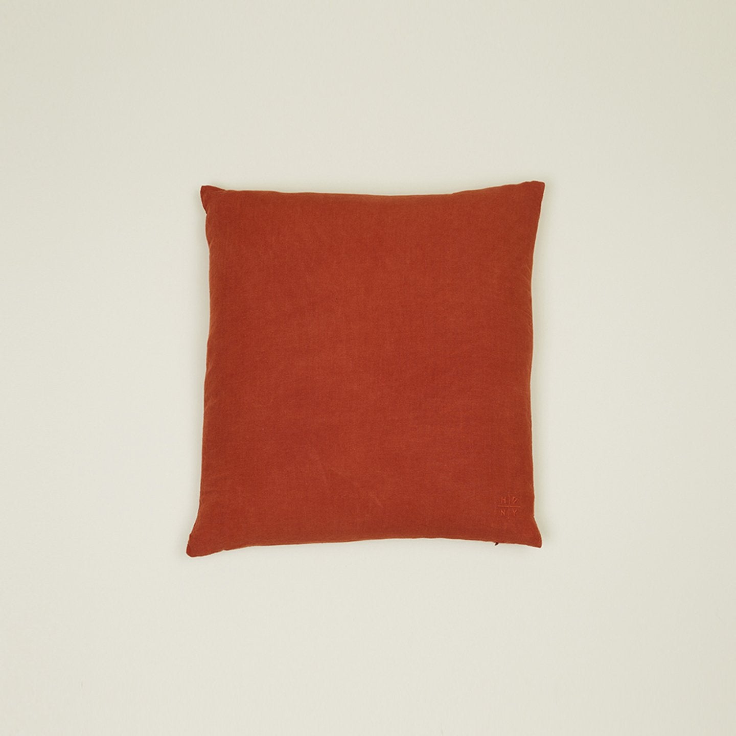 Simple Linen 18x18 Pillow - Rust