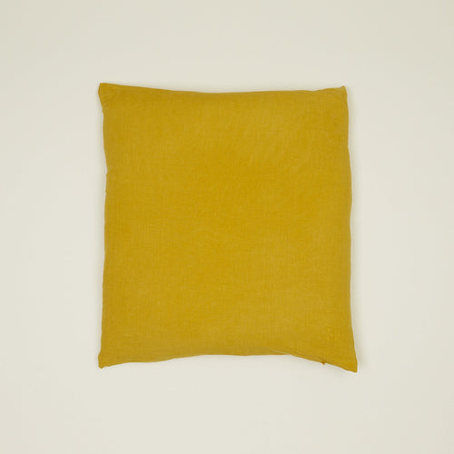 Simple Linen 22x22 Pillow - Mustard