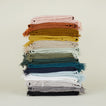 Simple Linen Throw - White