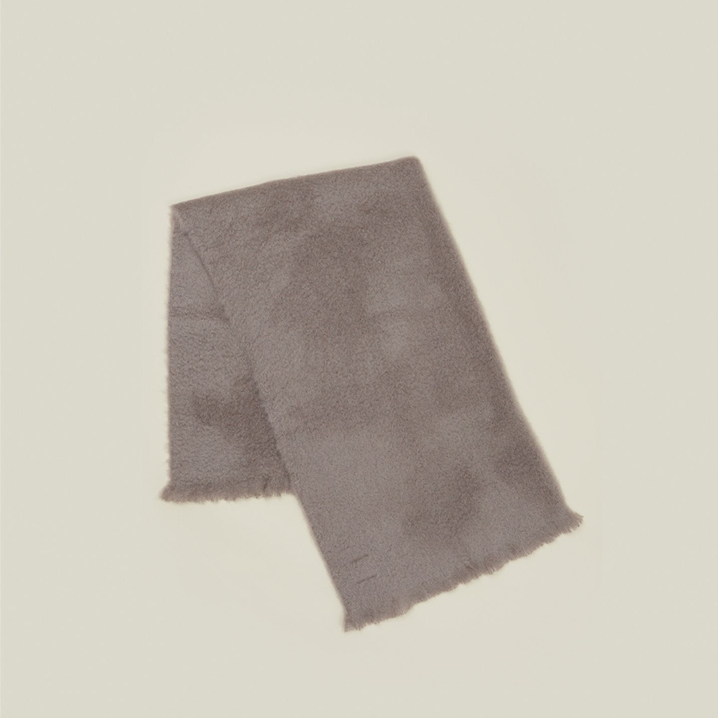 Solid Mohair Throw - Grey