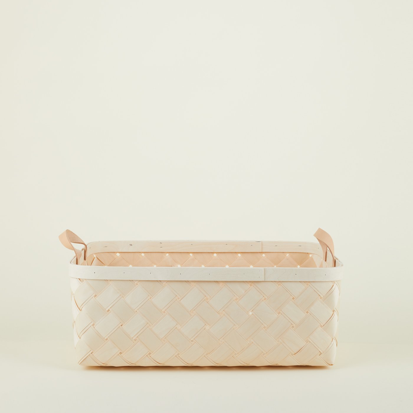 Birch + Leather Basket