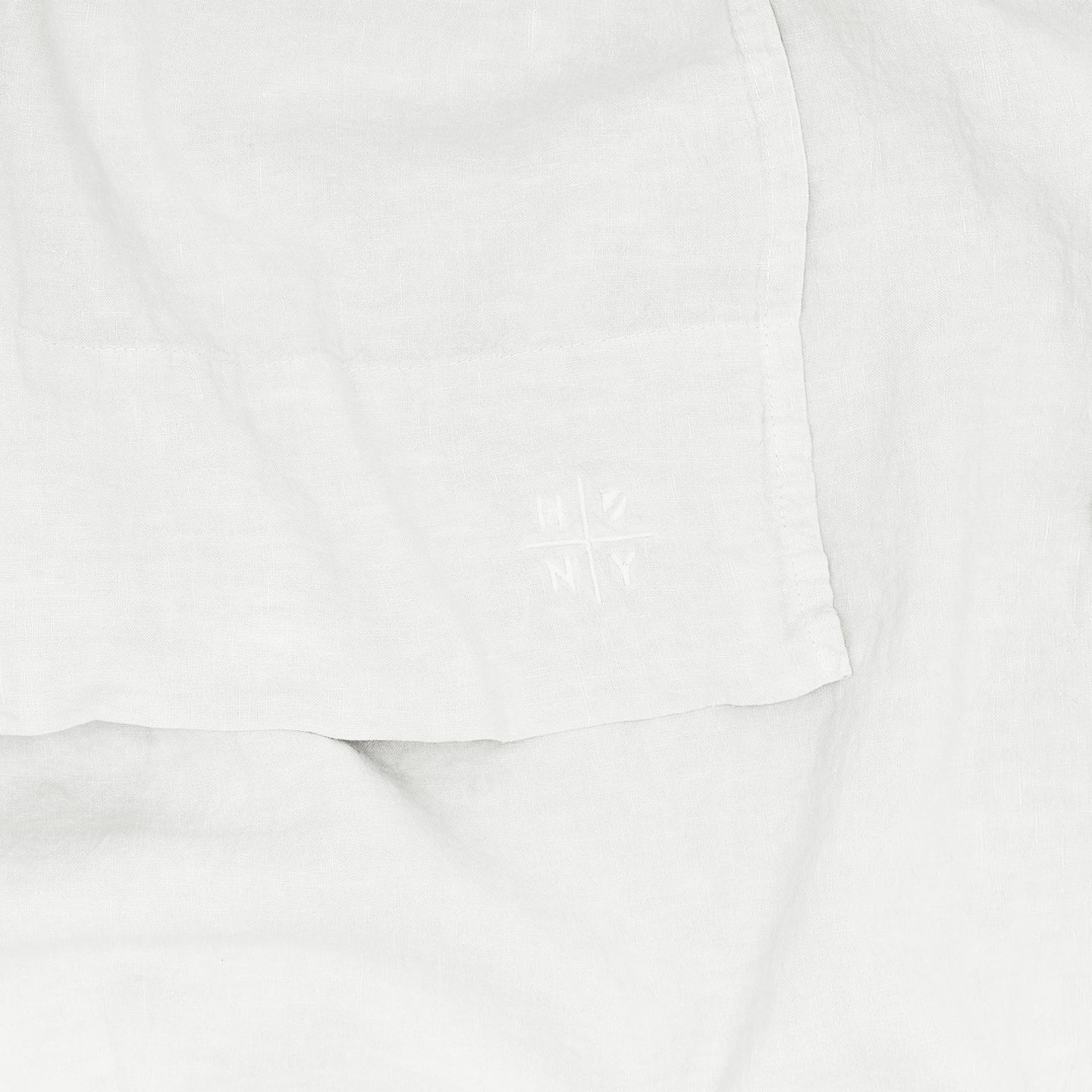 Simple Linen Flat Sheet - White