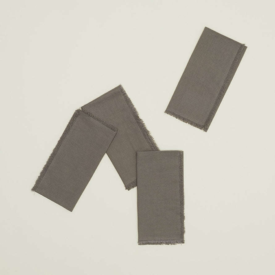 Essential Dinner Napkins - Dark Grey