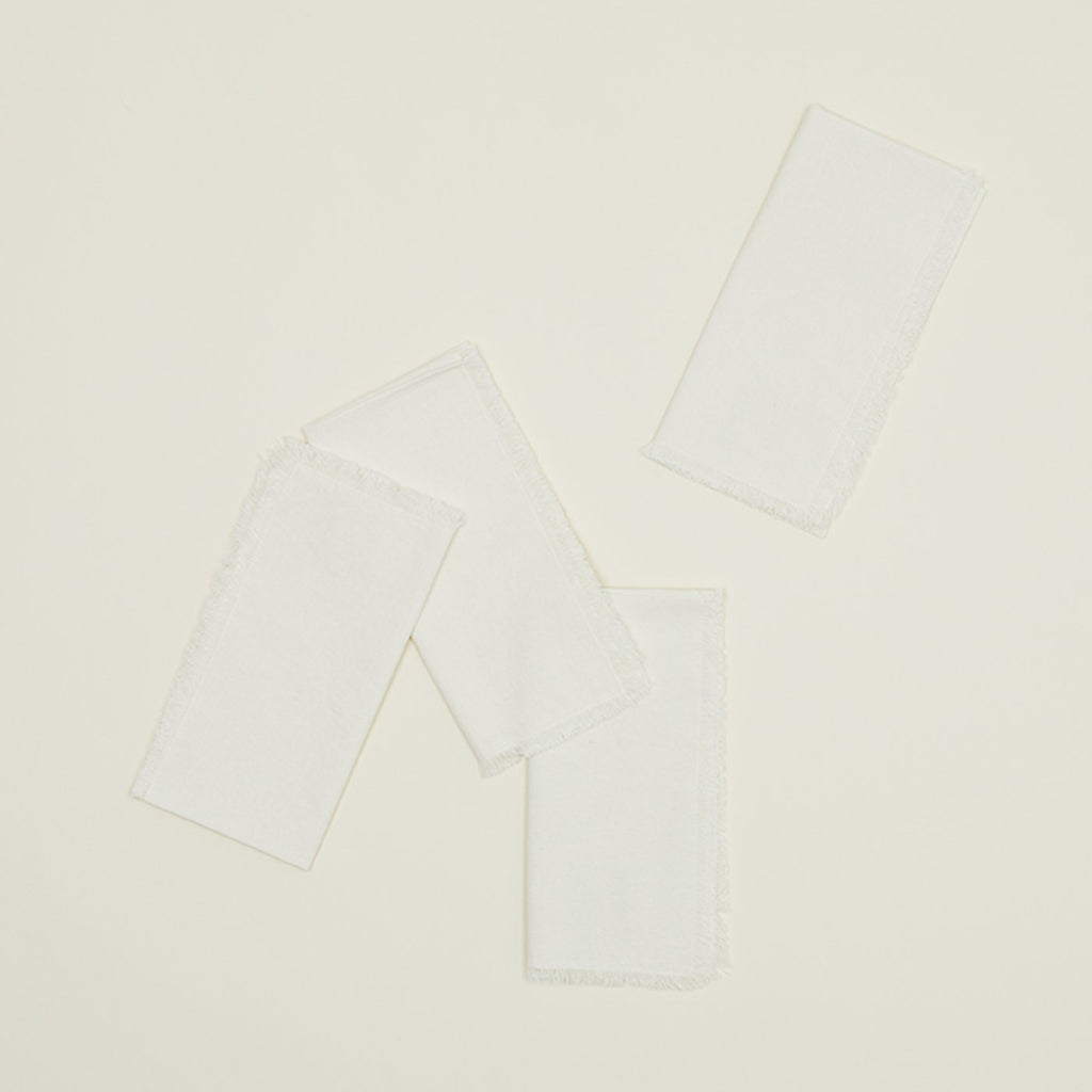 Essential Dinner Napkins, Set of 4 - Ivory