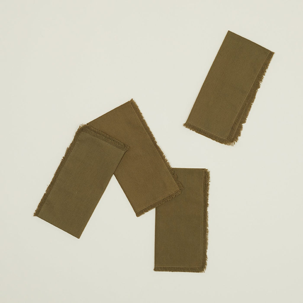 Essential Dinner Napkins, Set of 4 - Olive