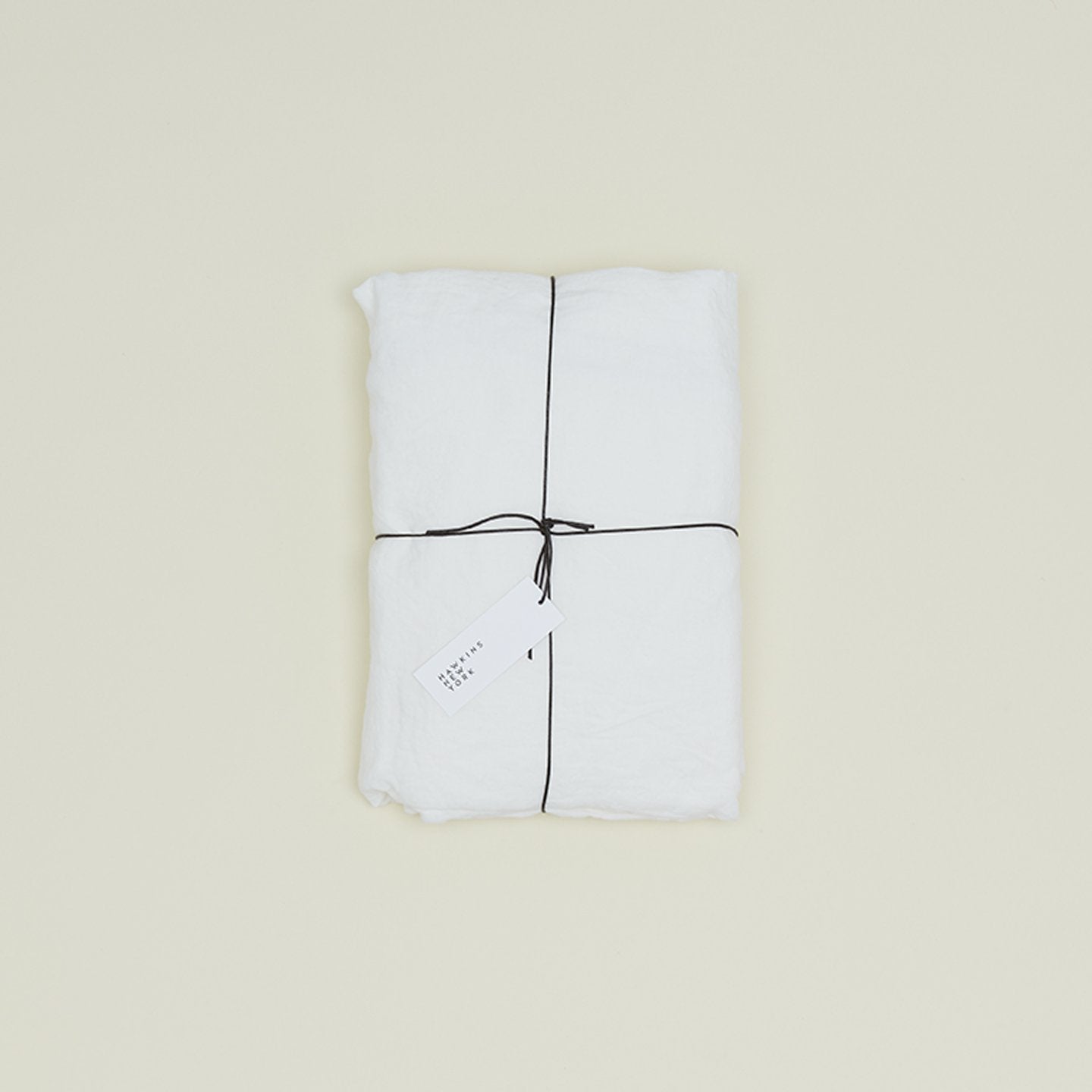 Simple Linen Fitted Sheet - White