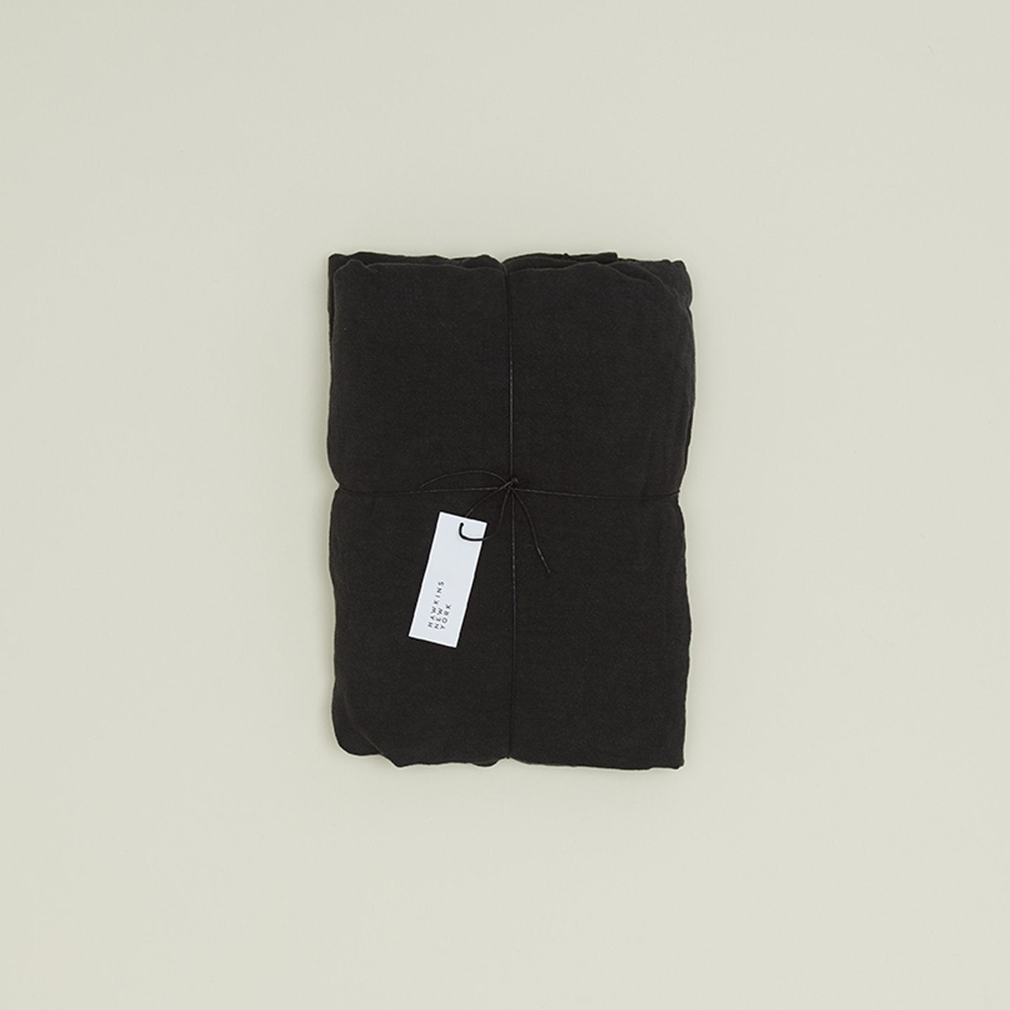 Simple Linen Fitted Sheet - Black